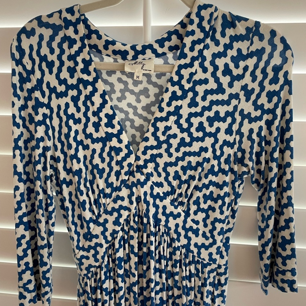 MILLY Geo print cotton dress